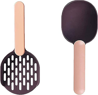 Pack of Cat Food Scoop+Litter Scoop,Pet Supplies Dog Food Spoon Cat Food Shovel Multi-Function Scoop，Cat Litter Scoop Shovel Pet Supplies Cleaner Tool