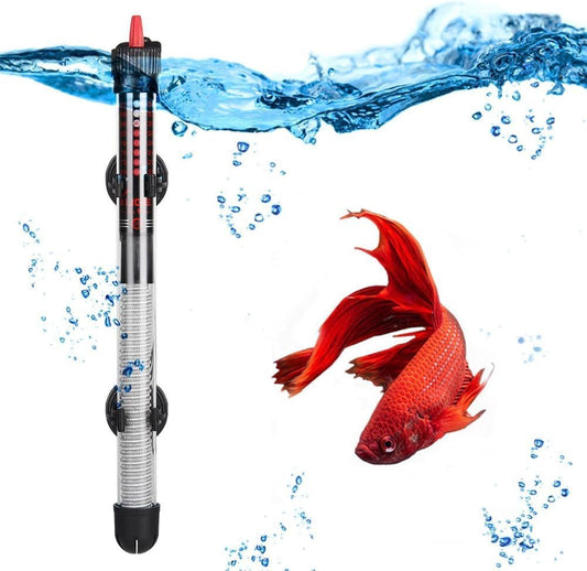 100W Aquarium Heater, Submersible Auto Thermostatic Fish Heater with Suction Cup, Adjustable Knob Aquarium Water Heater (100W)