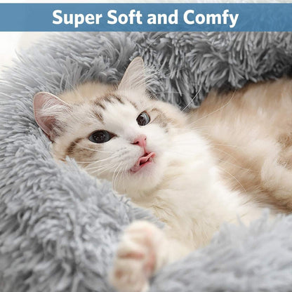 Cat Beds for Indoor Cats,Plush Pet Bed,Cat Sleeping Bed,Machine Washable Dog Bed,Snooze Sleeping Cozy Kitty Teddy Kennel,for Small Medium Large Pets
