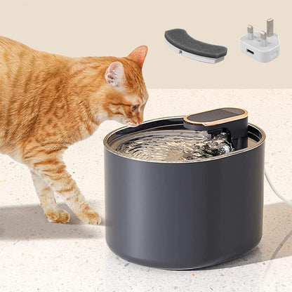 Cat Water Fountain,Smart Silent Pet Water Dispenser,Pet Fountain Replacement Filter Suitable for Cats and Dogs and other pets