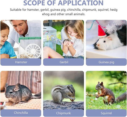 حامل الهامستر، قفص سفر مريح للهامستر مع زجاجة مياه سعة 60 مل، قفص حمل للسفر في الهواء الطلق مناسب للهامستر القزم وخنزير غينيا وموطن الحيوانات الصغيرة 
