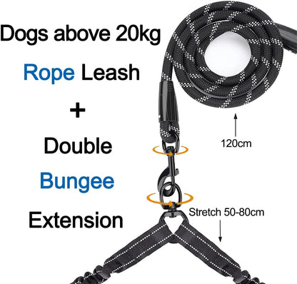 Durable Nylon Non-Slip Leash With Comfortable Padded Handle And Highly Reflective Leash For Medium To Large Dogs，Carry-On Litter Box