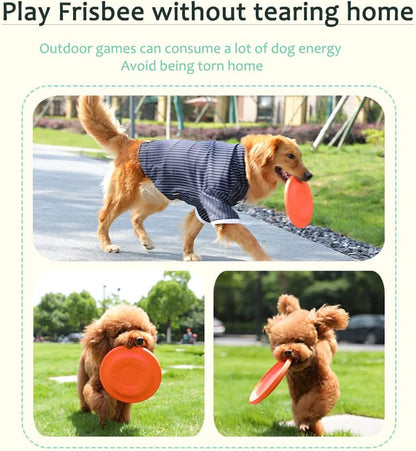 Dog Frisbee Dog Toy Soft Frisbee Dual purpose Sport Outdoor Interactive Dog Toys for Large Dogs Outdoor Interactive Throwing Toy