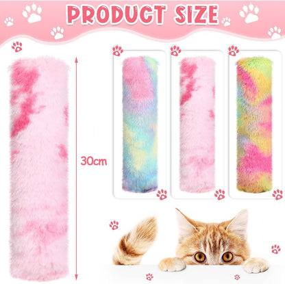 3 Pcs Cat Pillows Toys containing Catnip,Soft and Durable Pillows Toy,Interactive Cat Kicker Toys for Indoor Cats,Kitty Kick Stix,Cat Teething Chew Toys for Kittens