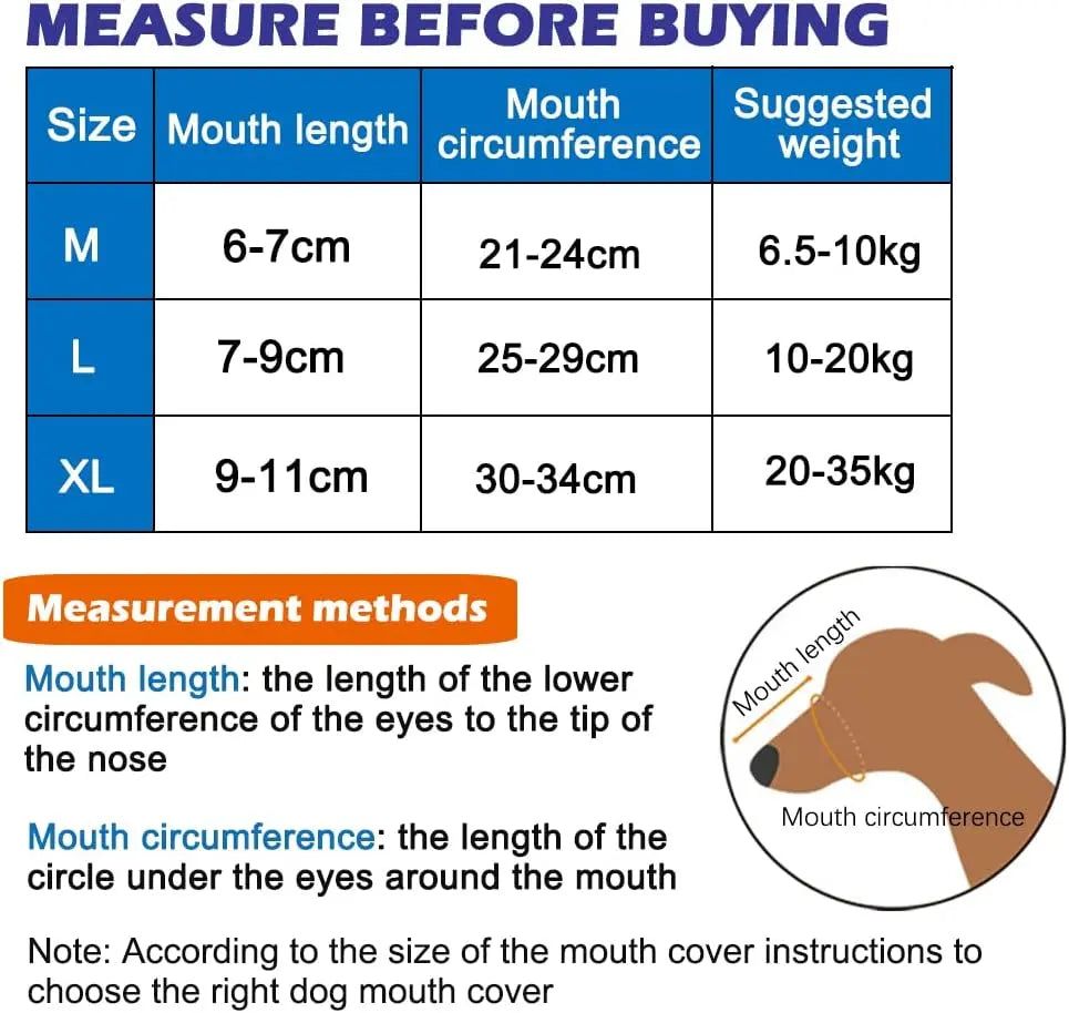 Dog Muzzle,Comfortable Breathable Mesh Soft Fabric, Adjustable Loop Pet Muzzle, Anti Biting Barking Chewing forSmall, Medium and Large dogs Pets971.com