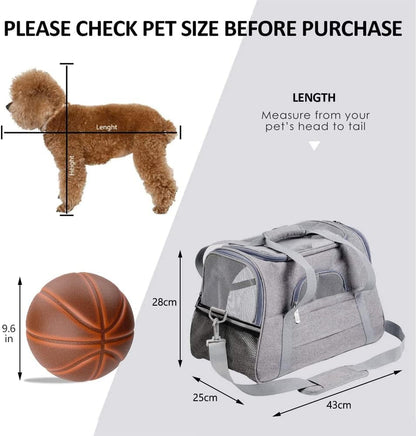 Dog Sling Carrier,Breathable Mesh Puppy Carrier, Portable Travel Cat Sling, Adjustable Dog Pet Carrier Sling Hand Free