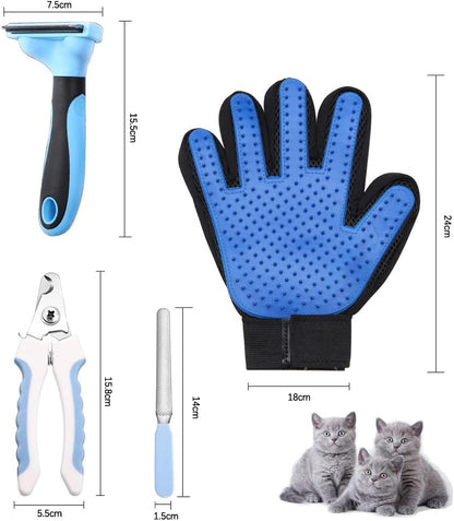 4PCS Cat & Dogs Grooming Supplies Kit