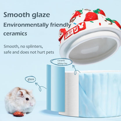 مخبأ سيراميك كبير جدًا للهامستر، موئل هامستر بارد في الصيف، سرير بارد، ملحقات هامستر، كهف منزل مضاد للعض للفئران 