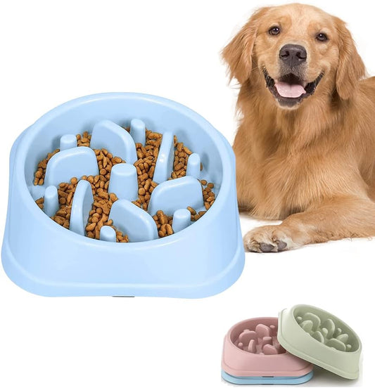 Slow Feeder Dog Bowls,Slow Eating Dog Bowl,Non-Slip Puzzle Anti-Choking Puppy Bowl,Perfect for Medium Small Dogs and Cats