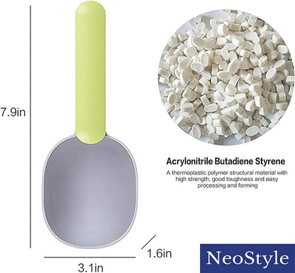 Pack of Cat Food Scoop+Litter Scoop,Pet Supplies Dog Food Spoon Cat Food Shovel Multi-Function Scoop，Cat Litter Scoop Shovel Pet Supplies Cleaner Tool