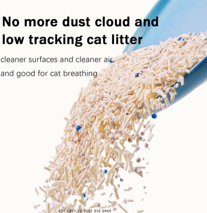 Mixed Cat Litter, Anti-Odor Clumping Cat Litter Pellets, Low Dust Super Absorbent Litter, Plant Degradable, Low Tracking (Mixed Cat Litter (2.5kg)