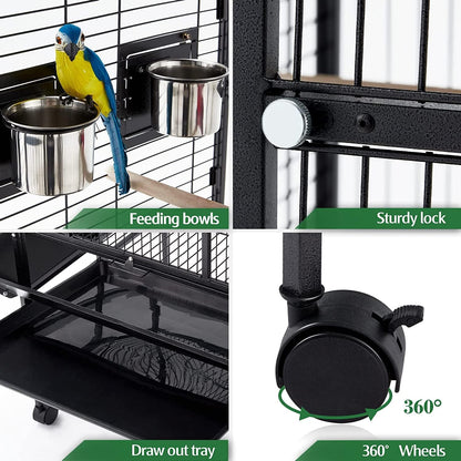 Bird Cage Large Size 81L x 76W x 173H centimeters