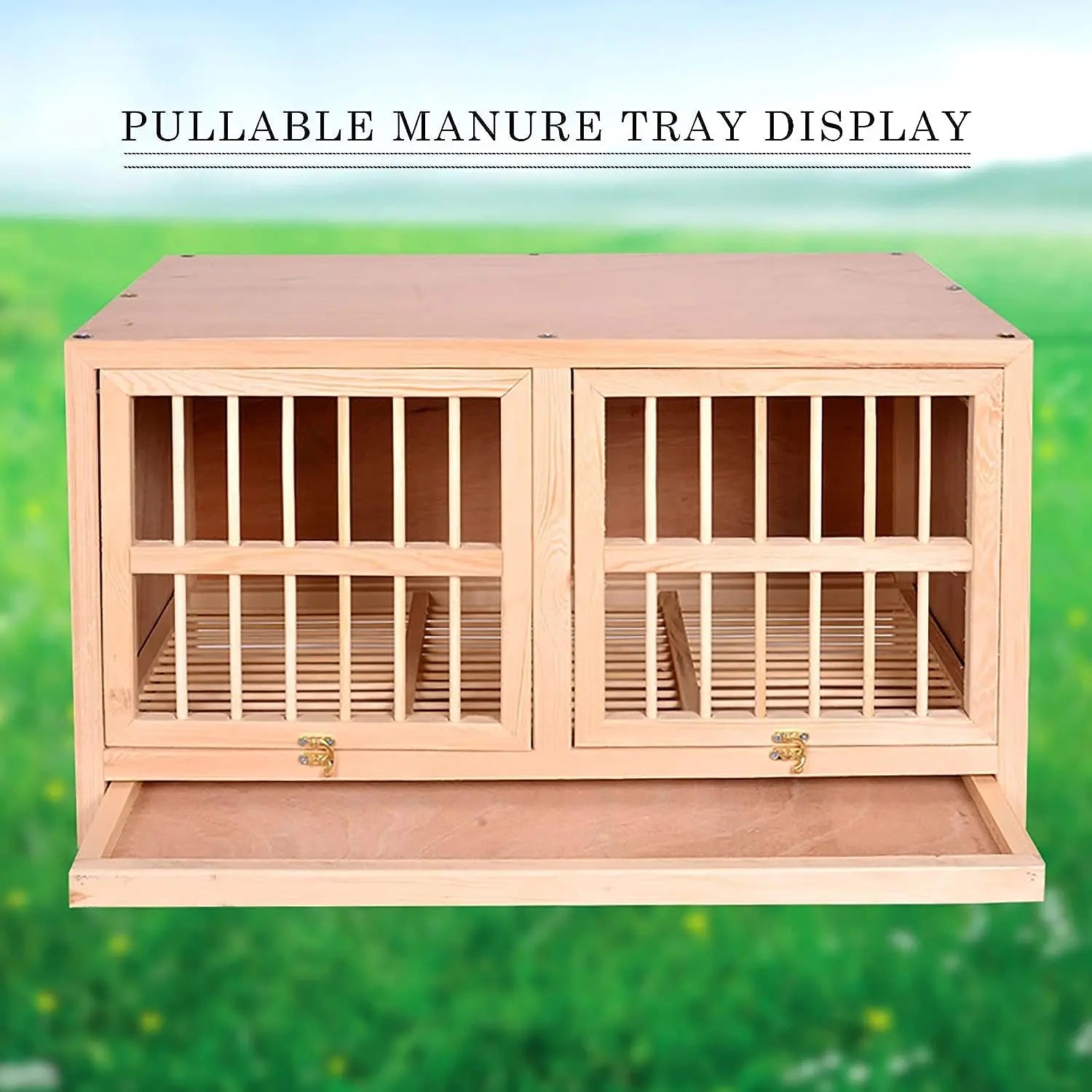 Pigeon Loft Cage with Doors Open Upside  80*40*45cm Pets971.com