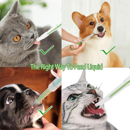 Pet Pill Shooter, Dog Pill Gun Dispenser Shooter, Pet Piller Soft Tip Tablet Syringe Pusher Animal Medicine Feeder for Feeding Accessories