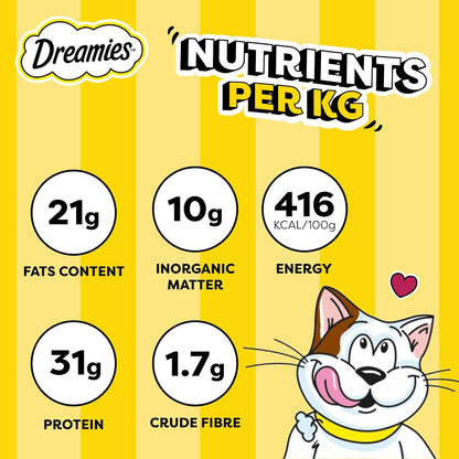 Dreamies Cat Treats, Chicken, 60 Gm