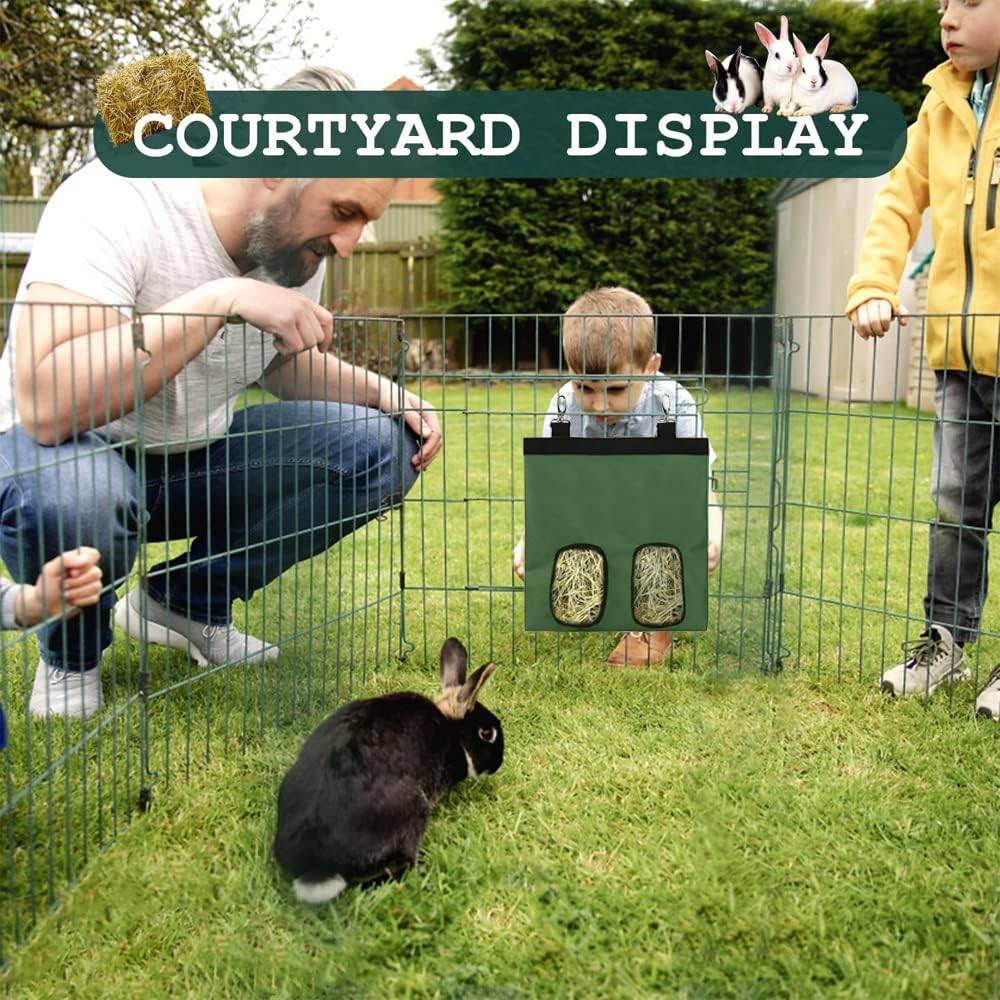 حقيبة تغذية قش الأرانب، حقيبة تخزين وحدة تغذية خنزير غينيا، حقيبة قش الأرانب، وحدة تغذية خنزير غينيا، حقيبة تخزين وحدة تغذية قش معلقة للحيوانات الصغيرة 