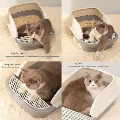 Cat Litter Box Fully Enclosed,Foldable Cat Litter Box with Cat Litter Scoop,Portable Kitty Litter Box Enclosed Cat Litter Box Splash