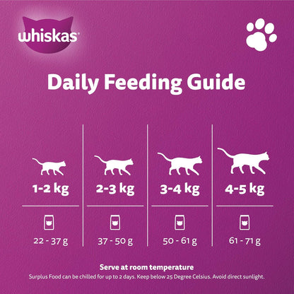 Whiskas Tuna Dry Cat Food, Bag of 1.2Kg, for Adult Cats 1+ Years, Complete Nutrition and Great Taste Cat Dry Food