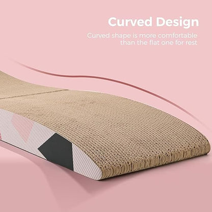 Cat Scratching Board, Indoor Cat Scratching Board with Catnip, Wear-resistant, Protect Furniture from Damage, Suitable for Cats(Foldable)