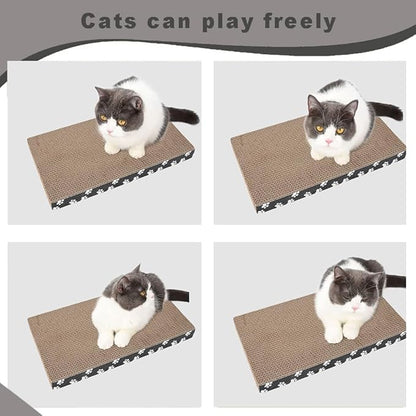 Cat Scratching Board, Indoor Cat Scratching Board with Catnip, Wear-resistant, Protect Furniture from Damage, Suitable for Cats(Straight board(1pc))