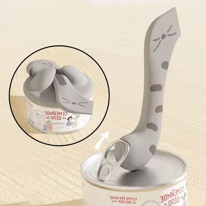 Pet Canning Spoon Silicone Can Opener Fresh-keeping Can Seal Lid Cover for Dog Cat Wet Cans Food Storage Lids for Pets Dogs Cats