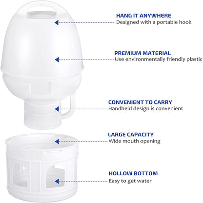 شارب مياه كبير للطيور بسعة 10 لتر