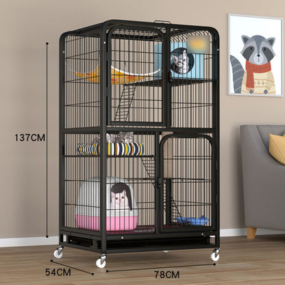 Cat Cage Large Size 76x54x137cm