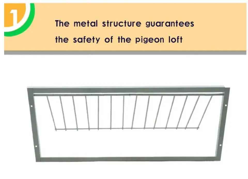 Large Pigeon Loft T-Trap Door L100cm*H26cm Pets971.com