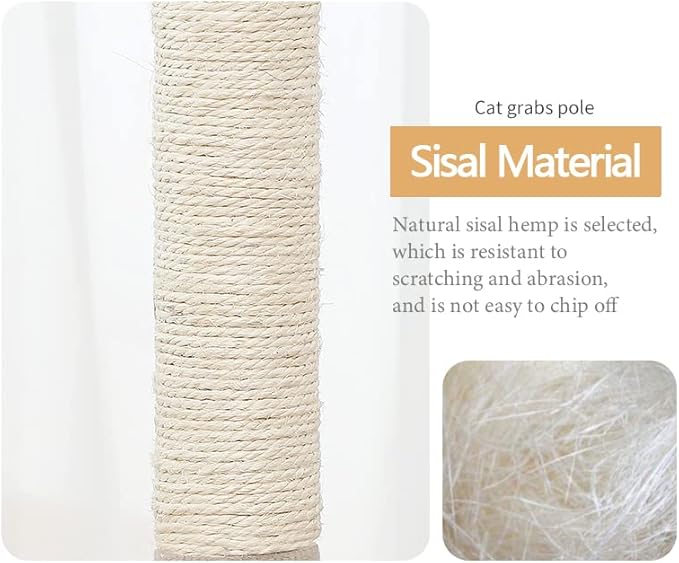 Small Cat Scratching Post Grey