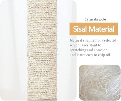 Small Cat Scratching Post Grey