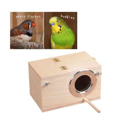 صندوق عش الطيور للبادجي والعصافير 20x12x12 سم 