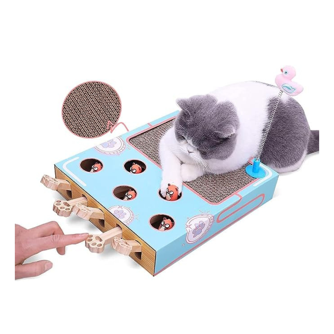 3 in 1 Interactive Cat Toy, Whack a Mole