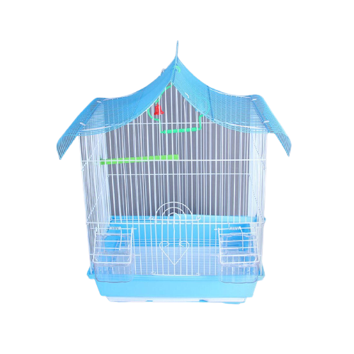 قفص طيور صغير 30*22*38 سم على شكل كوخ 