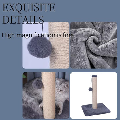 Scratching Post for Kittens - Indoor Cat Tower With Natural Sisal Board and Magic Ball (Magic Ball Scratching Post)