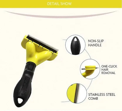 Pet Hair Removal Shedding Tool & Unknotting Hair Brush for Cats and Dogs – Gentle Grooming & Tangle-Free Coat Care Pets971.com