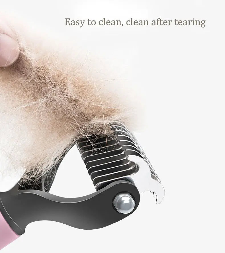 Premium Pet Hair Shedding Tool for Cats & Dogs – Gentle Deshedding Brush (Includes SEO for Pet Nail Clipper for Cats and Dogs) Pets971.com