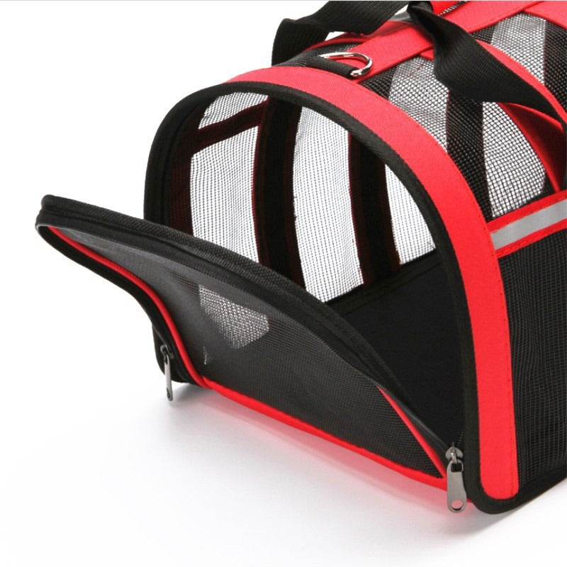 Cat Carrier Backpack 49cm Airline Approved Soft-Sided Pet Travel Bag with Mesh Ventilation | Portable Pet Carrier for Cats & Small Dogs (Up to 8kg)