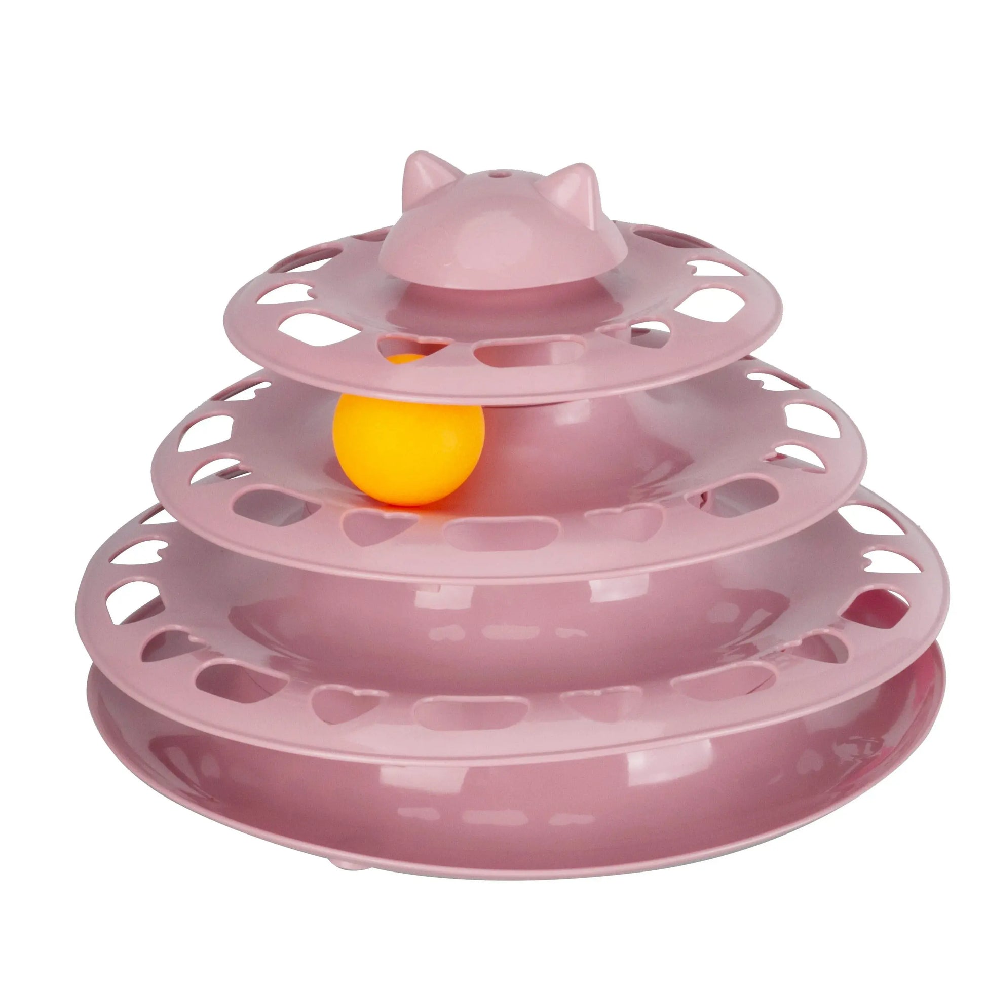Cat Track Roller Ball Tower Toy for Cats & Dogs – Interactive Multi-Level Chase & Play Tower Pets971.com