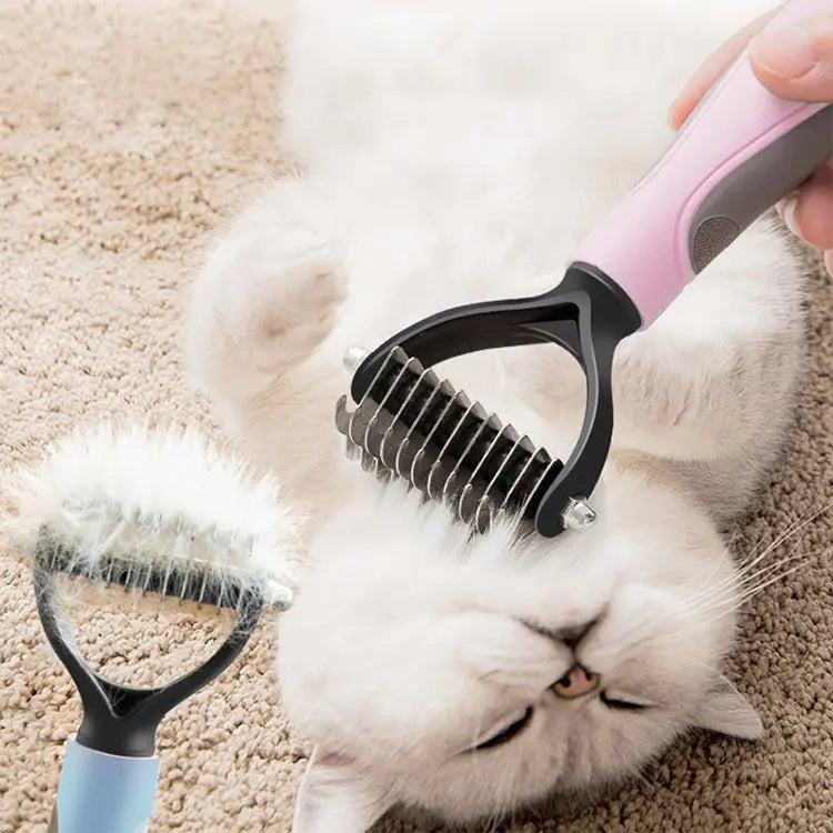 Premium Pet Hair Shedding Tool for Cats & Dogs – Gentle Deshedding Brush (Includes SEO for Pet Nail Clipper for Cats and Dogs) Pets971.com
