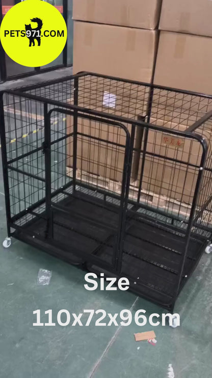 43inches Dog Cage Large Size 110X72X96cm