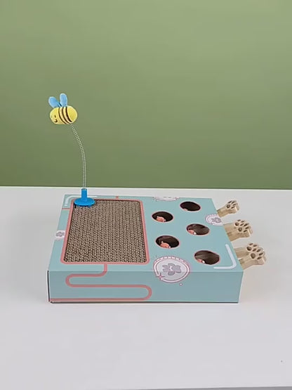 3 in 1 Interactive Cat Toy, Whack a Mole