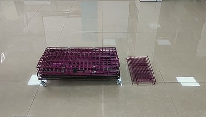 4-Tier Cat Cage Playpen 76*46*110cm Black